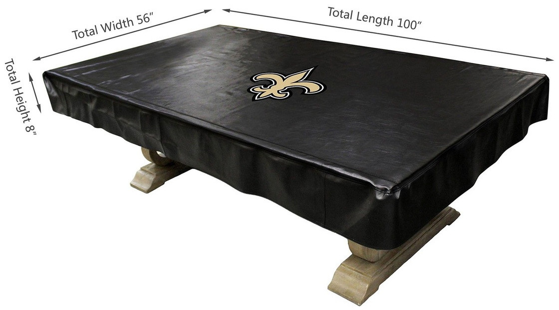 80-1031, NO, NOLA, New Orleans, Saints, 8-ft, Deluxe. Billiard, Pool, Table, Cover, FREE SHIPPING, 720808010314