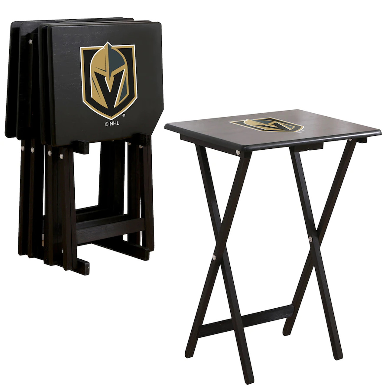 86-4032, Las, Vegas, Golden, Knights, TV, Snack, Tray, Set, NHL, FREE SHIPPING