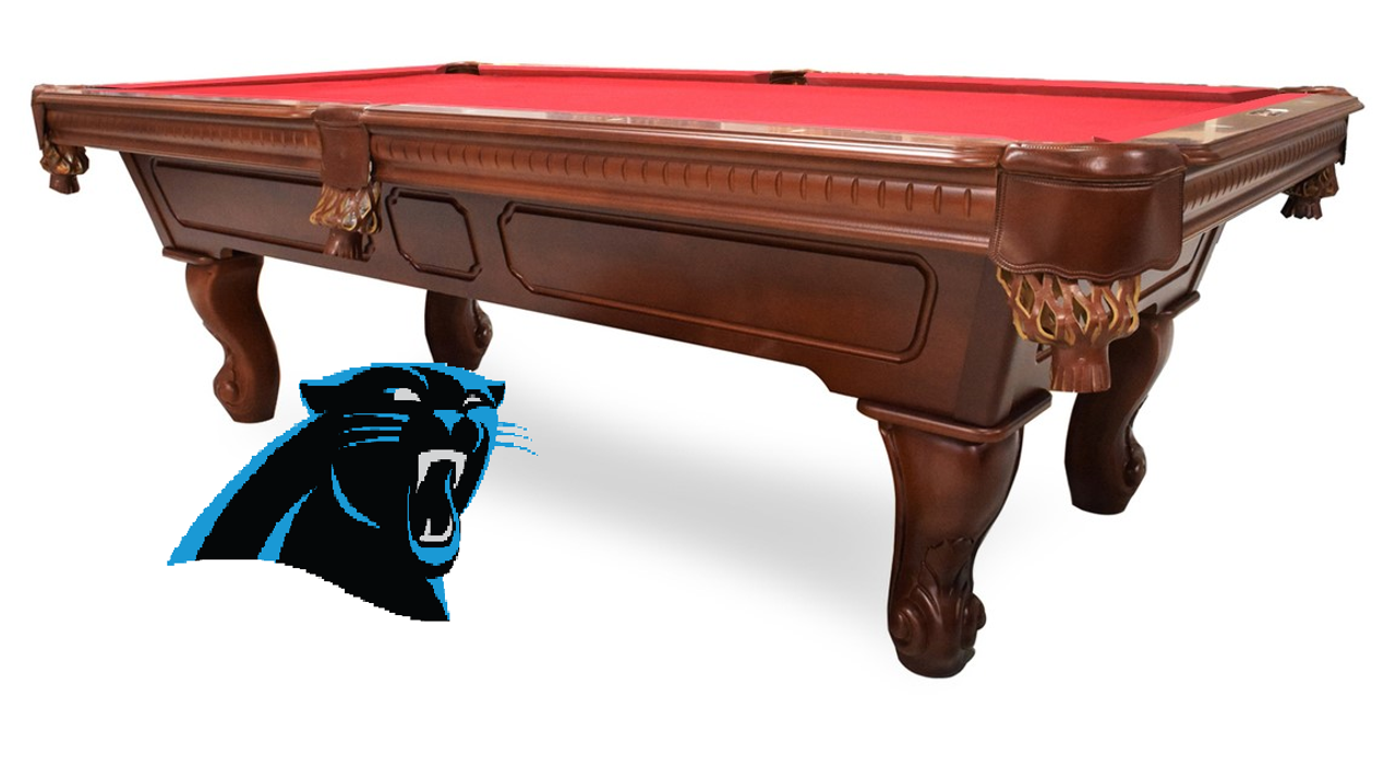 Carolina Panthers, NFL, Gameroom, Game Room, Billiard, Pool Table, Slate, Cloth, Dart Board, Neon, Spectator Chair, Installed, Man Cave