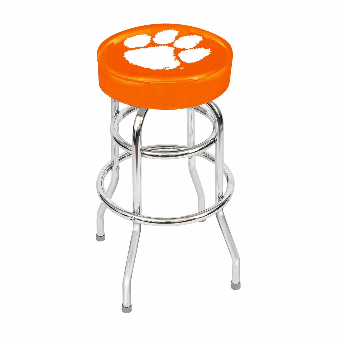 61-4043, Clemson, Tigers, 30", Chrome, Bar, Stool, NCAA, Imperial, 720806140433