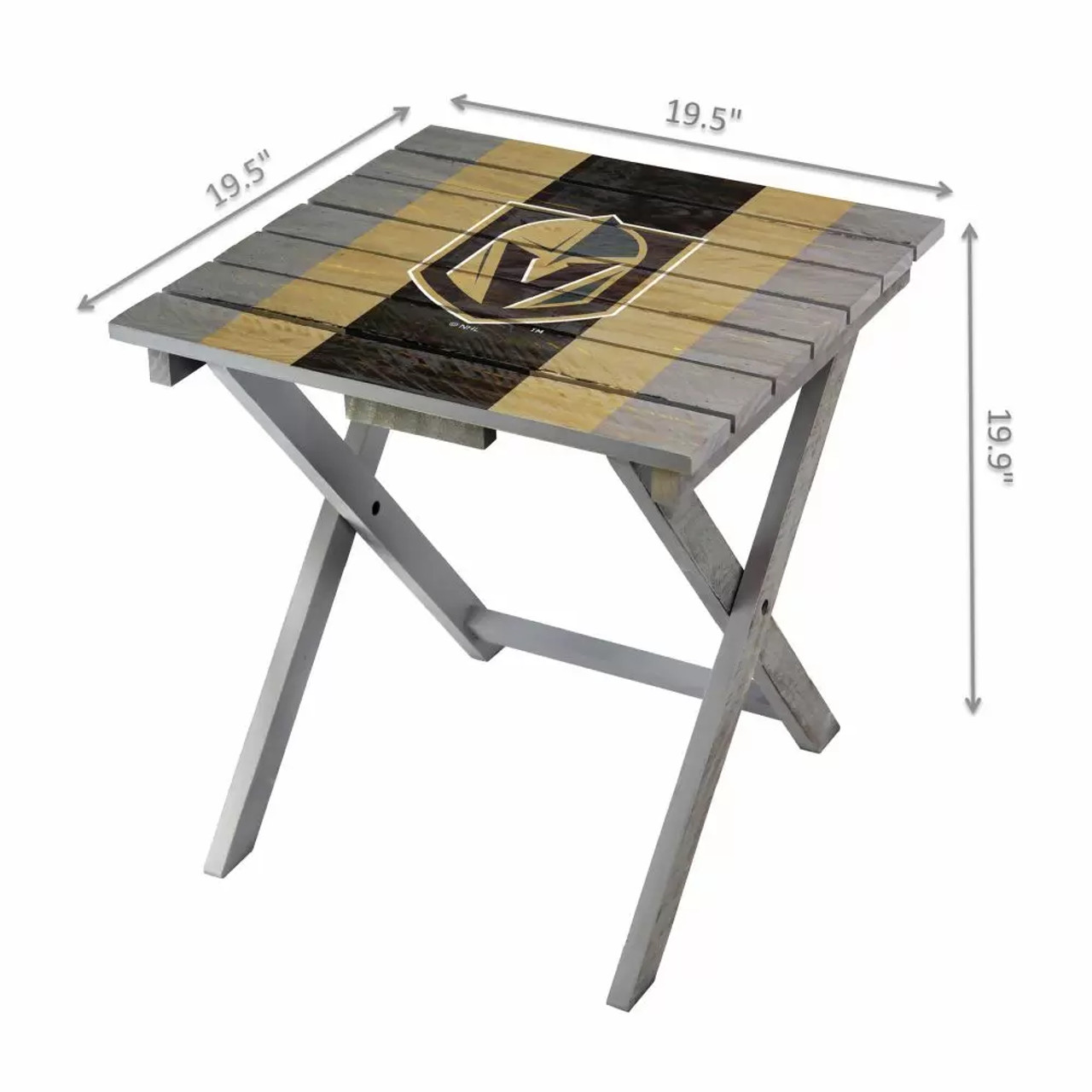 844-4032, Vegas, Golden, Knights, Folding, Adirondack, Table, FREE SHIPPING, Imperial, NHL, Wood, Outdoor, 720801844329