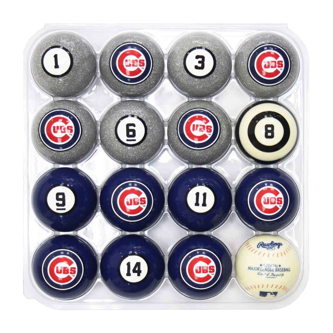 626-2005, Chicago, Chi,  Cubs, Billiard, Balls, with, Numbers, Mlb, Imperial, 720801961910