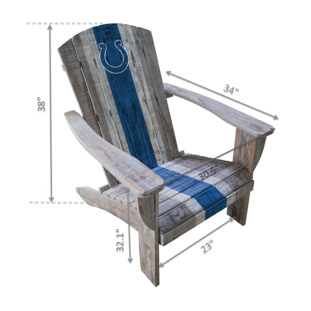 511-1022, Indianapolis, Indy,  Colts, Wood, Adirondack, Chair, NFL, Imperial, FREE SHIPPING, 720801110226