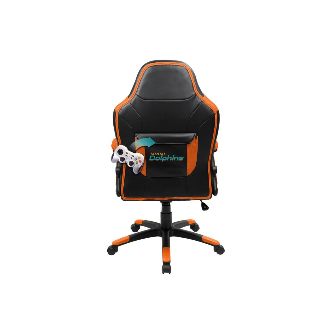 134-1008, Miami, Dolphins,  720801341088, Oversized, Video, Gaming, Chair, FREE SHIPPING, NFL, Logo, Imperial
