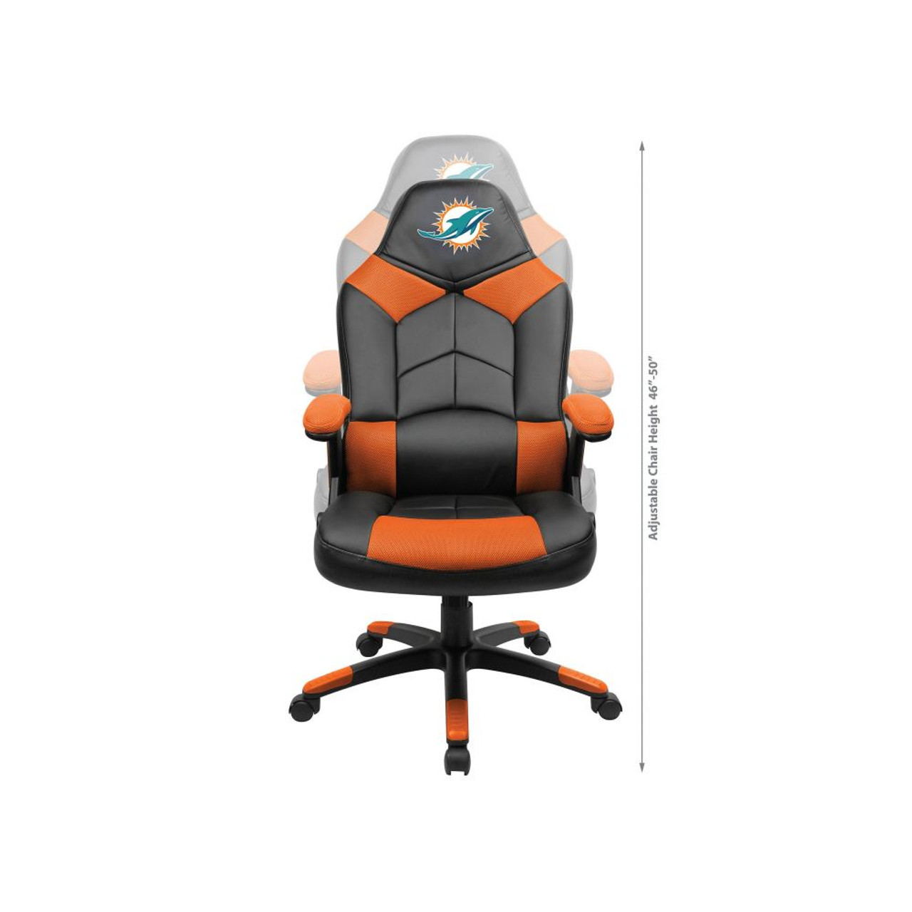 134-1008, Miami, Dolphins,  720801341088, Oversized, Video, Gaming, Chair, FREE SHIPPING, NFL, Logo, Imperial