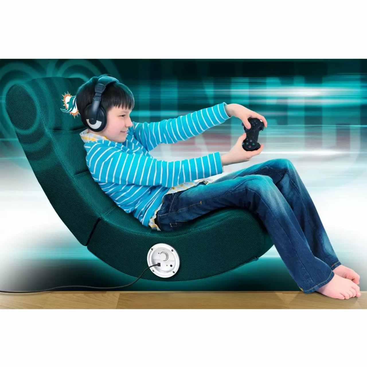 114-1010, Miami, Mia, Dolphins, Video, Chair, NFL, Imperial, Bluetooth, FREE SHIPPING