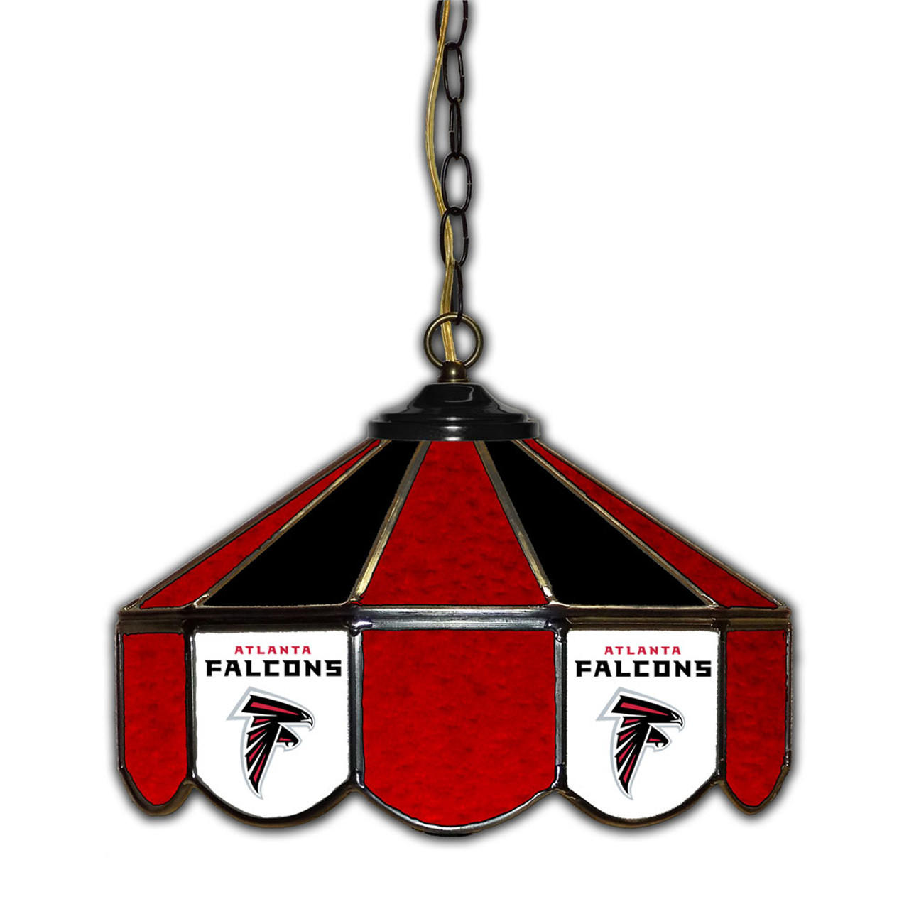 133-1030, Atlanta, ATL, Falcons, 14", Glass, Pub, Light, FREE SHIPPING, Hanging, Imperial