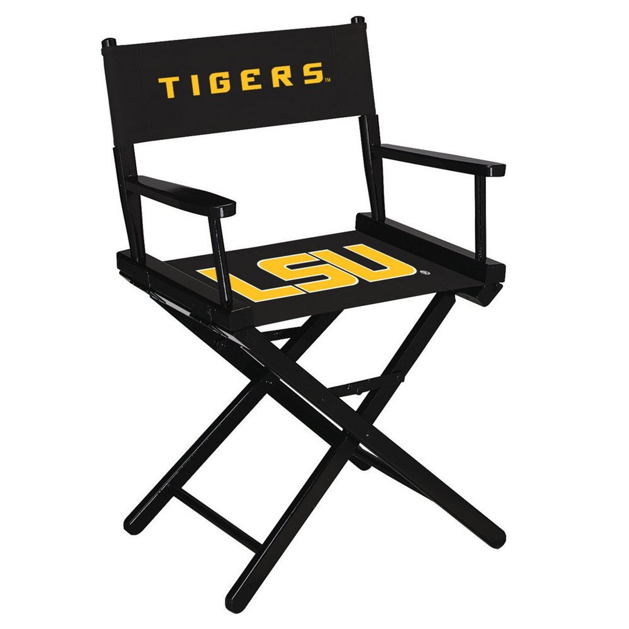 301-6005, LSU, Louisiana, State, Tigers, Table Height, Directors, Chair, FREE SHIPPING NCAA, Imperial, Folding, Canvas