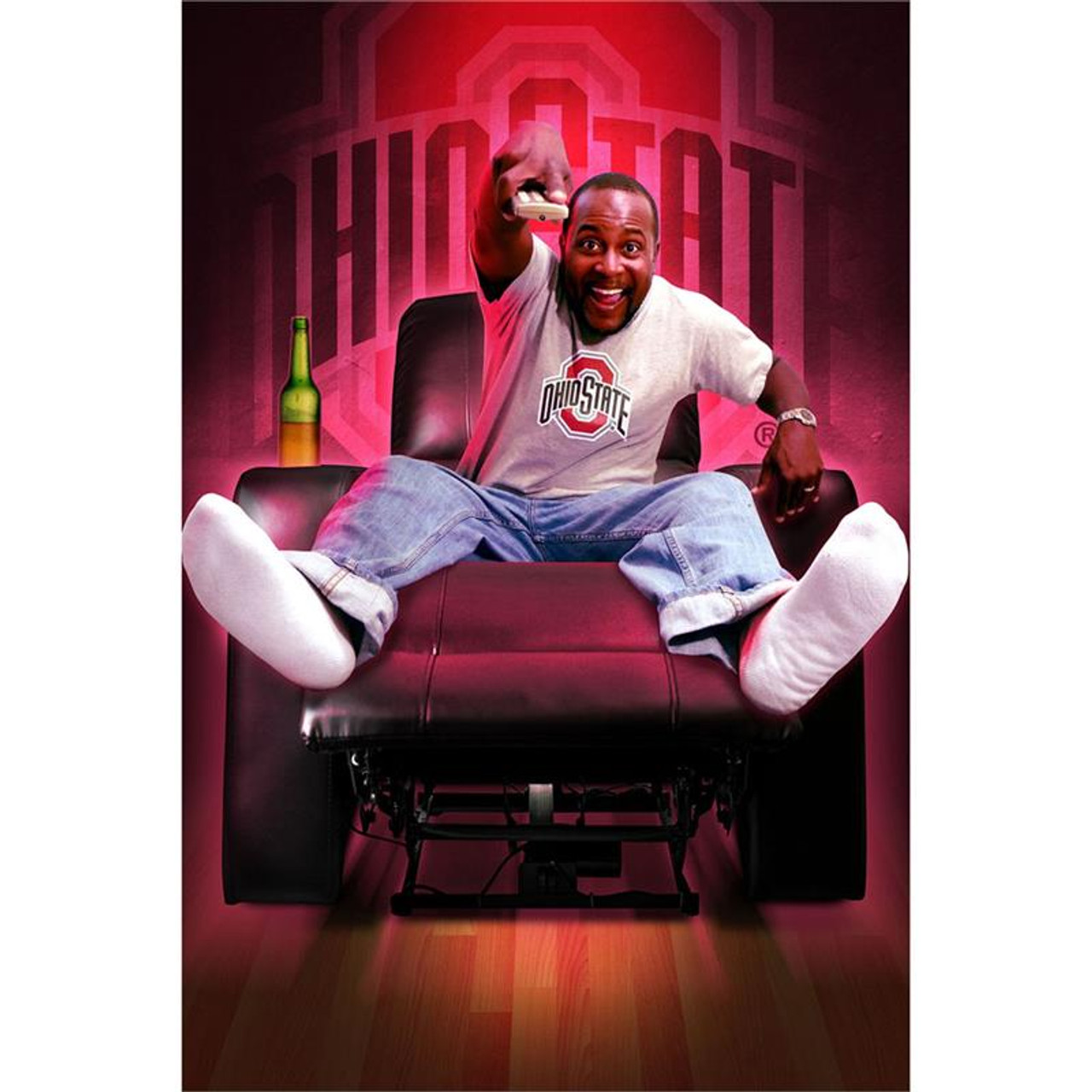 317-3015, Ohio State, Buckeyes, OS, Power, Theater, Seating,  Recliner, USB, Port, FREE SHIPPING, NCAA, Imperial