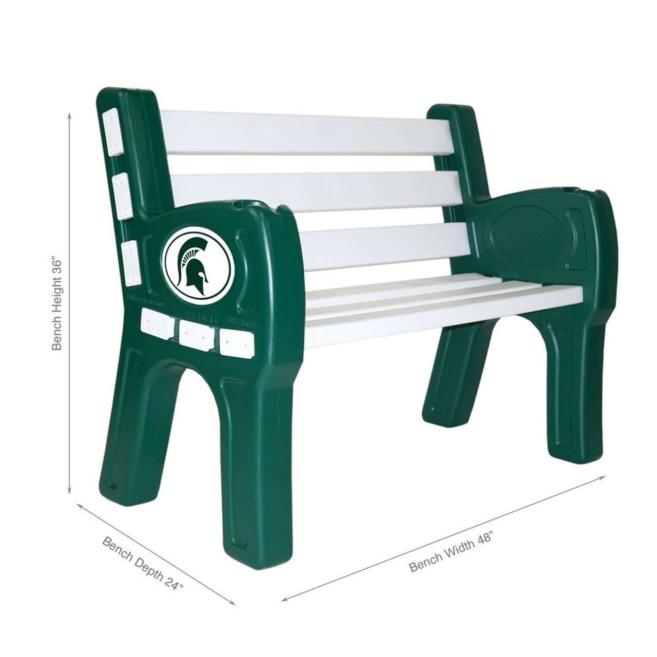388-3016, Michigan State, MI, ST, Spartans, 4', 48" Park, Bench, FREE SHIPPING, NCAA, Imperia