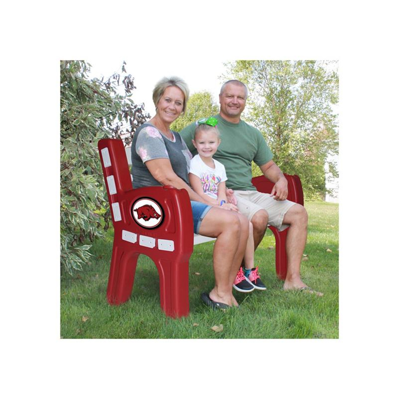 Arkansas Razorbacks Team 4' Park Bench