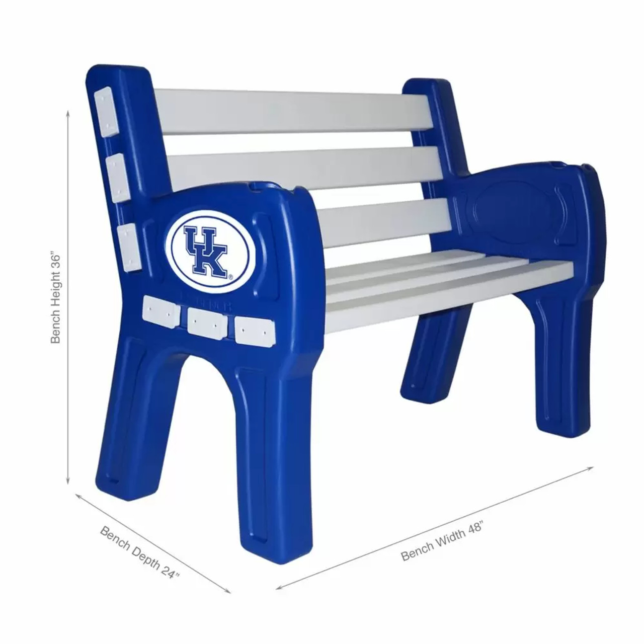 388-3032, Kentucky, KY, Wildcats, Cats, 4', 48" Park, Bench, FREE SHIPPING, NCAA, Imperial