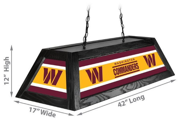 668-1041, Washington, WAS, Redskins, Commanders, NFL,  42", Pool, Billiard, Lamp, Imperial, USA