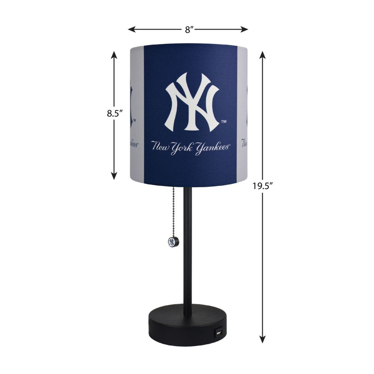 484-2001, New York, NYY, NY,, Yankees, Table, Desk, Lamp, Light, MLB, Imperial, FREE SHIPPING