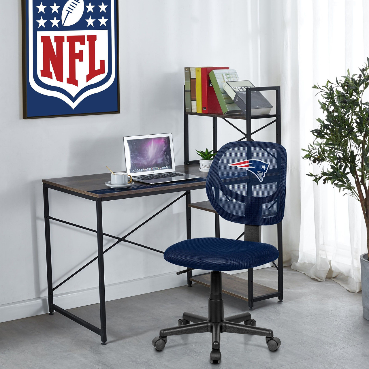 New England Patriots Armless Desk Chair