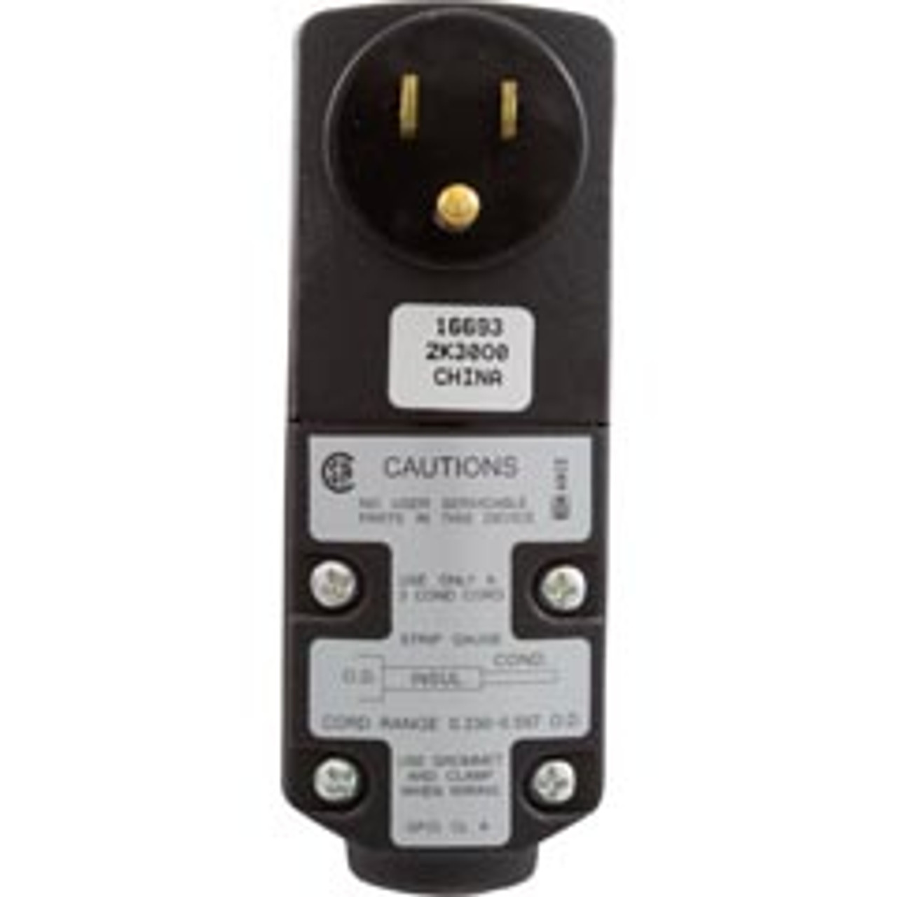 Leviton 15A GFCI , SPST, Right Angle Plug, 16693, 785577908415, 407019, Dream Maker, GSRA1