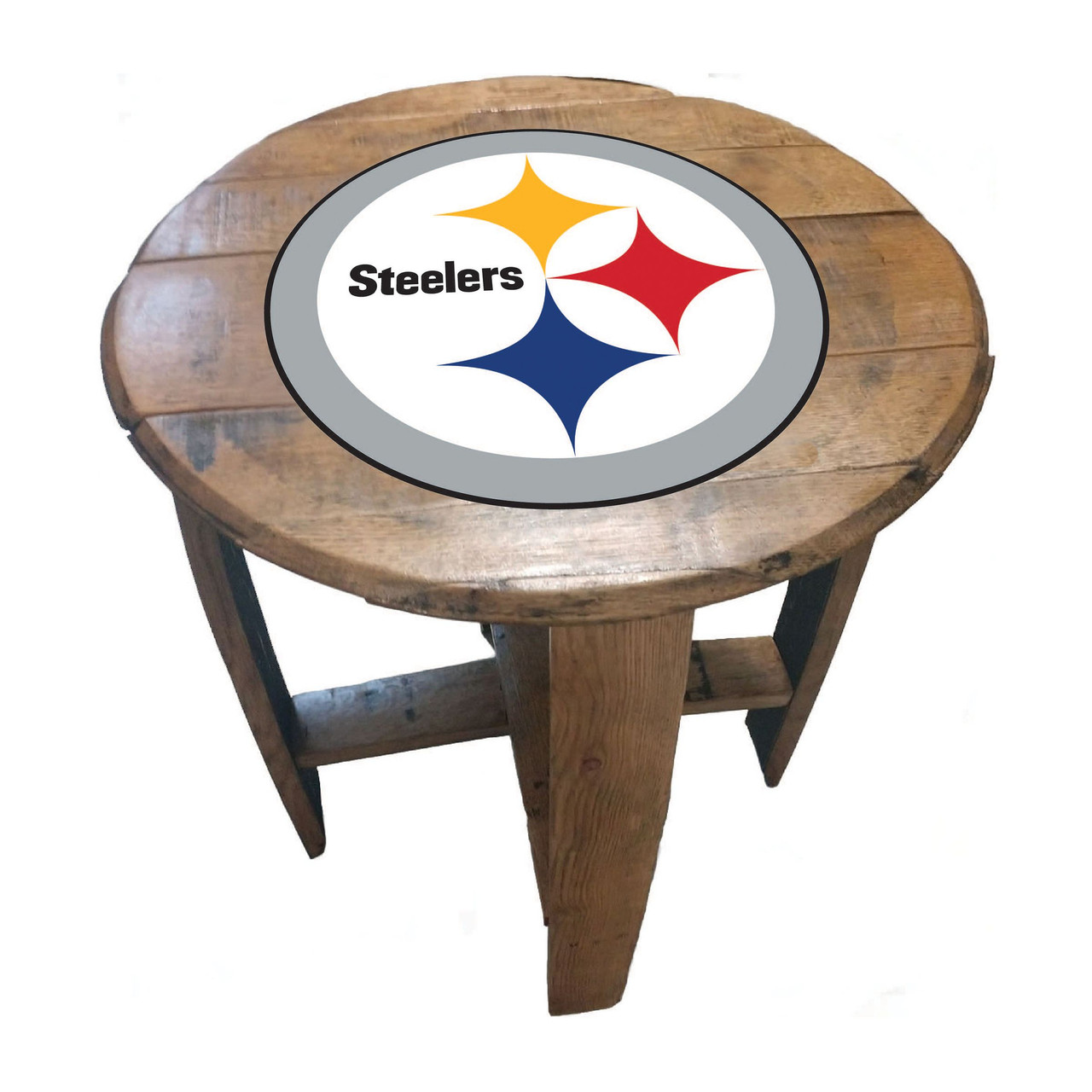 629-1004, Pittsburgh, Steelers, PIT, Bourbon, Oak, Barrel, Side, Table, FREE SHIPPING, NFL, Imperial