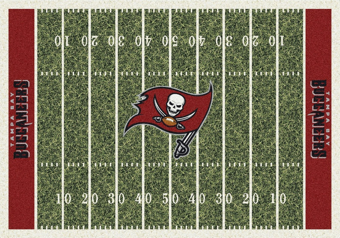 520-5009, Tampa Bay, Buccaneers,TB, Bucs, 4'x6', Homefield, Rug, Stainmaster. NFL, Imperial