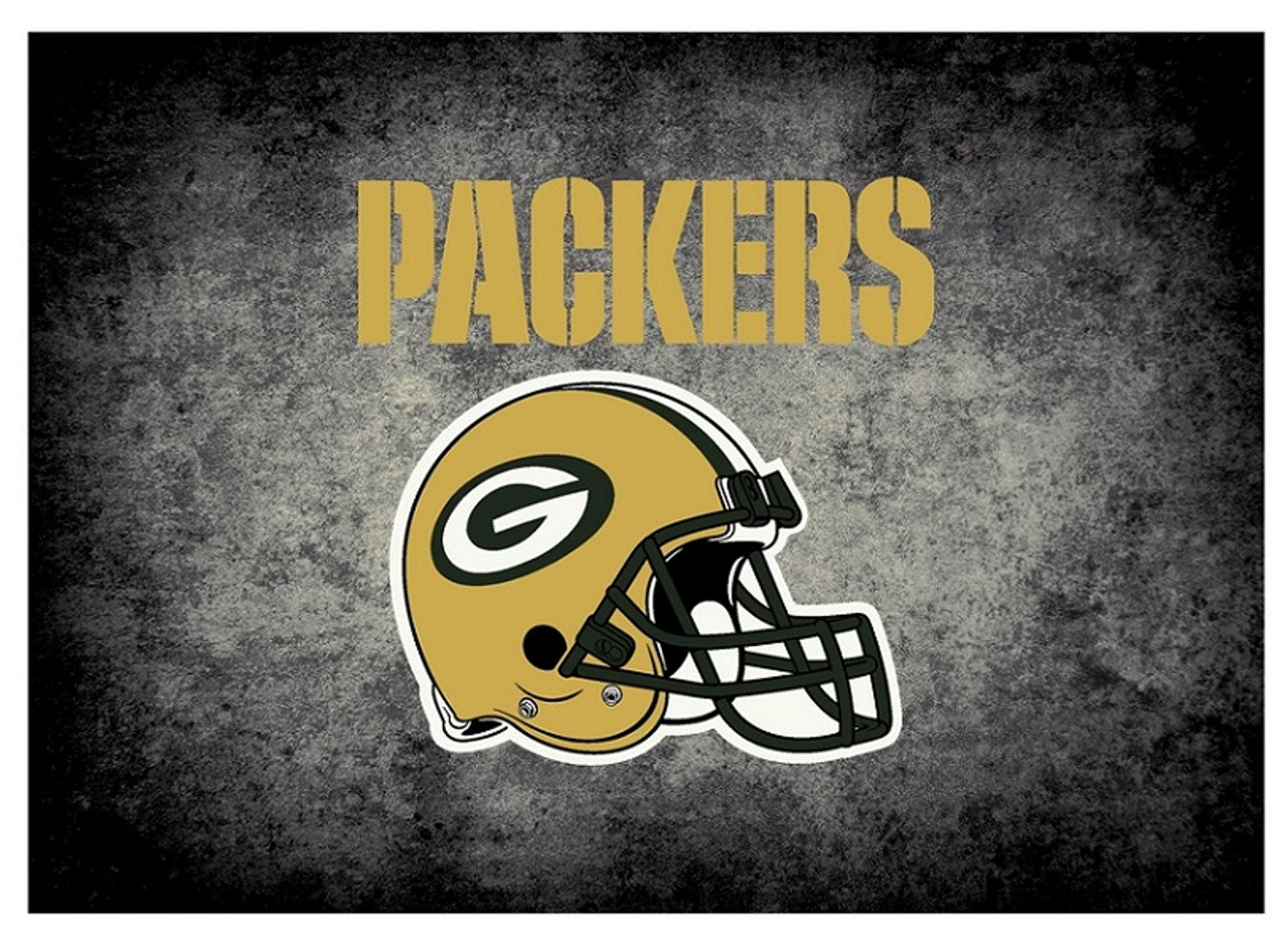 526-1001, Green Bay, Packers, 6'X8', Distressed, Rug, GB, NFL, Imperial