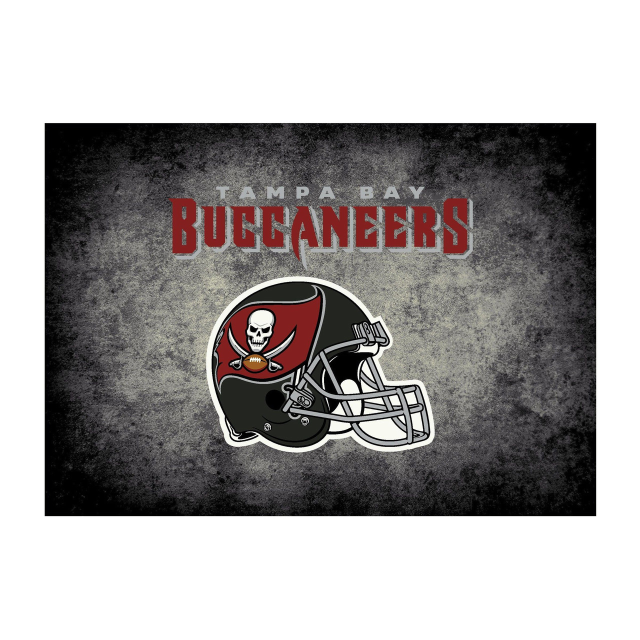 526-5009. Tampa, Bay, TB, Bucs, Buccaneers, 6'X8', Distressed, Rug, GB, NFL, Imperial