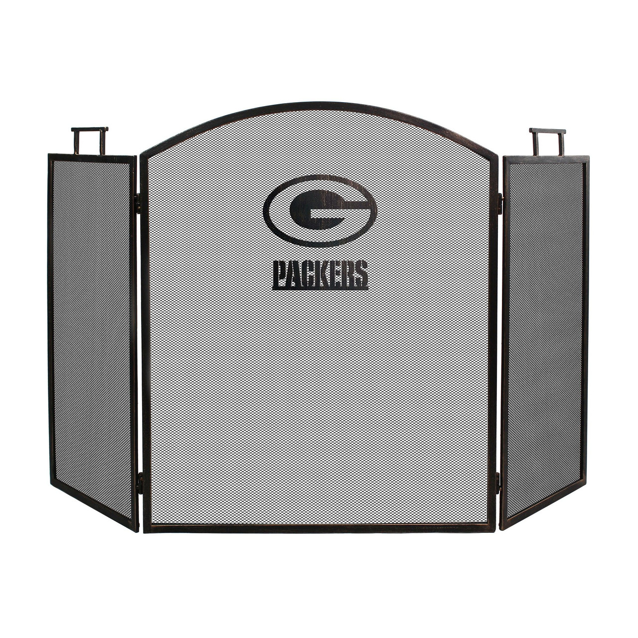 536-1001, Green Bay, GB, Packers, Fireplace, Screen, Wrought Iron, Bronze, NFL, Imperial, 720801536019