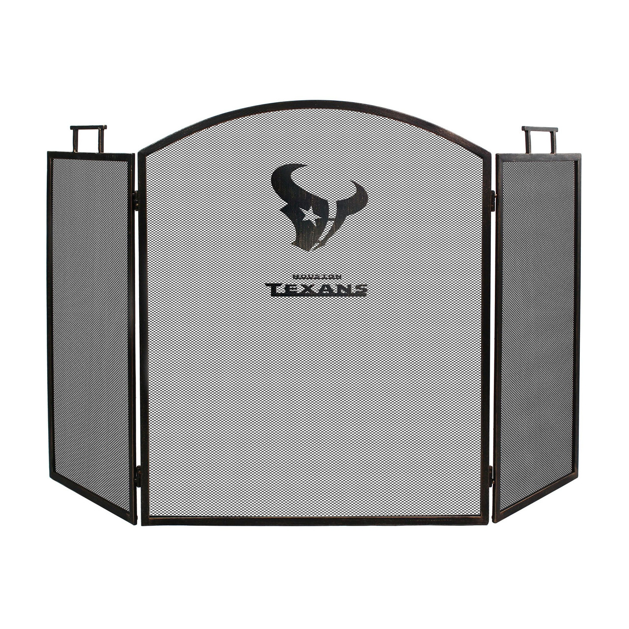 536-1034, Houston, HOU, Texans, Fireplace, Screen, Wrought Iron, Bronze, NFL, Imperial, 720801536347
