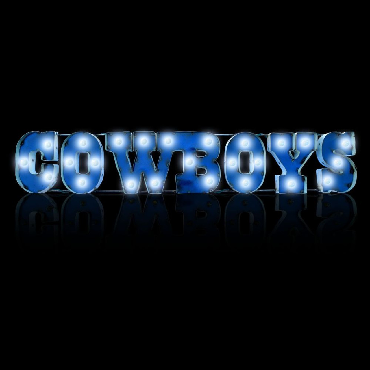 720801561028, 546-1002, Dallas, DAL, Cowboys, NFL,  4', Lighted, Recycled, Metal, Sign, FREE SHIPPING, Imperial