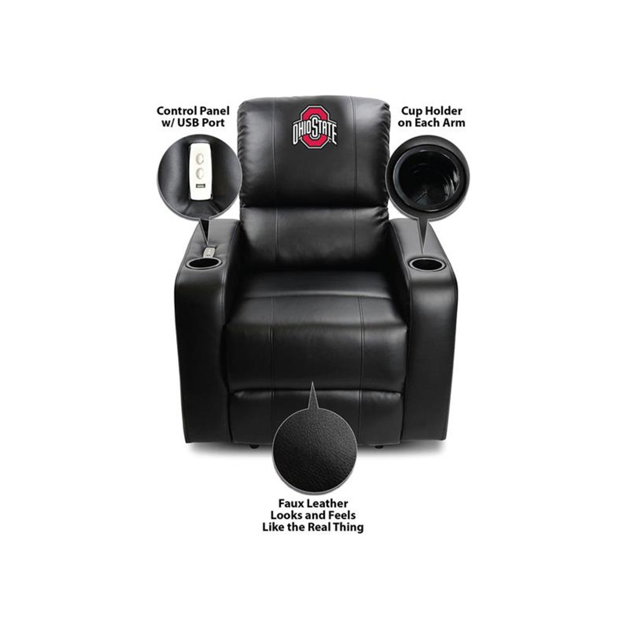 417-4001, Boston, Bruins, BOS, OS, Power, Theater, Seating,  Recliner, USB, Port, FREE SHIPPING, NHL, Imperial, 720801174013