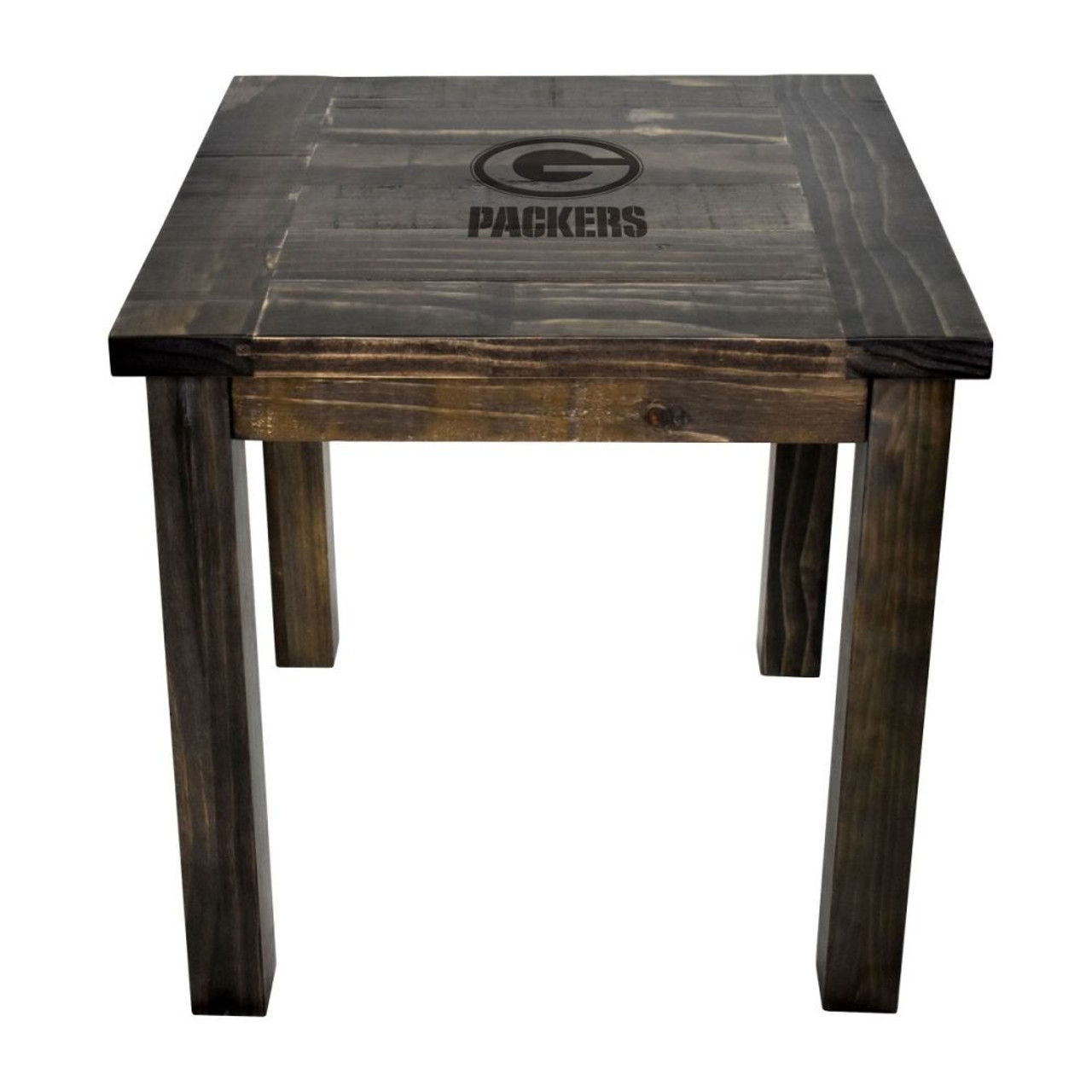 720801903965, 587-5001, Green Bay, GB, Packers, Reclaimed, Side, Table, Imperial, NFL