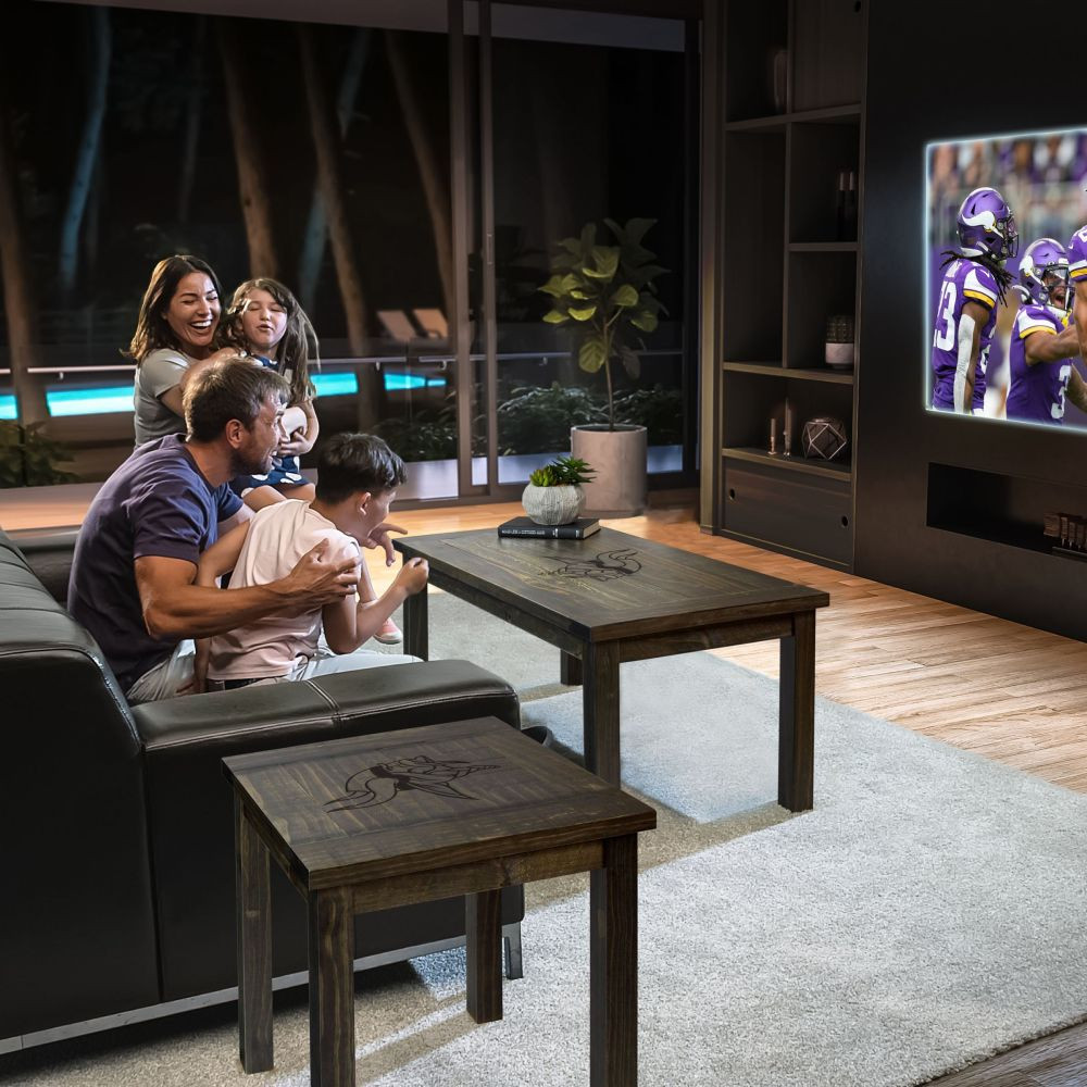 Minnesota Vikings Reclaimed Side Table
