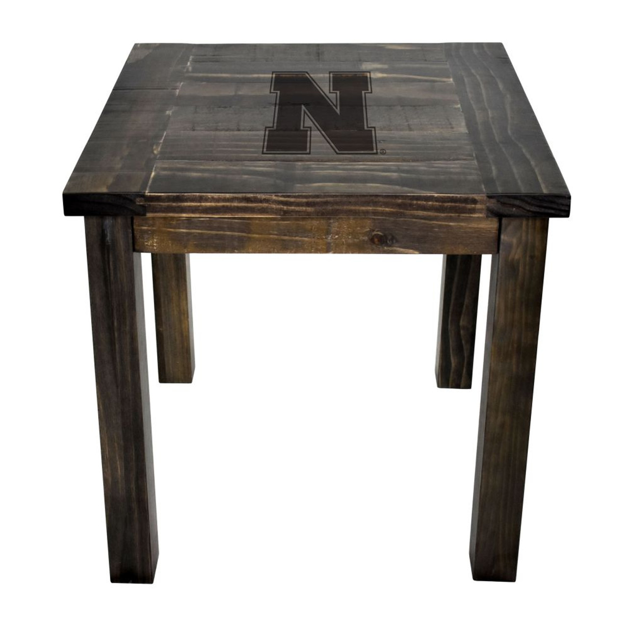 720801962191, Nebraska, NE, Huskers, Cornhuskers, Reclaimed, Side, Table, Imperial, NCAA, 587-7010