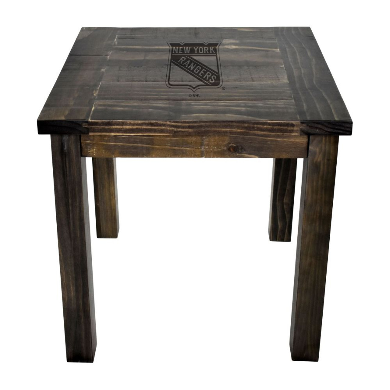 720801962245, New York, NY, NYR, Rangers, Reclaimed, Side, Table, Imperial, NHL, 587-8006