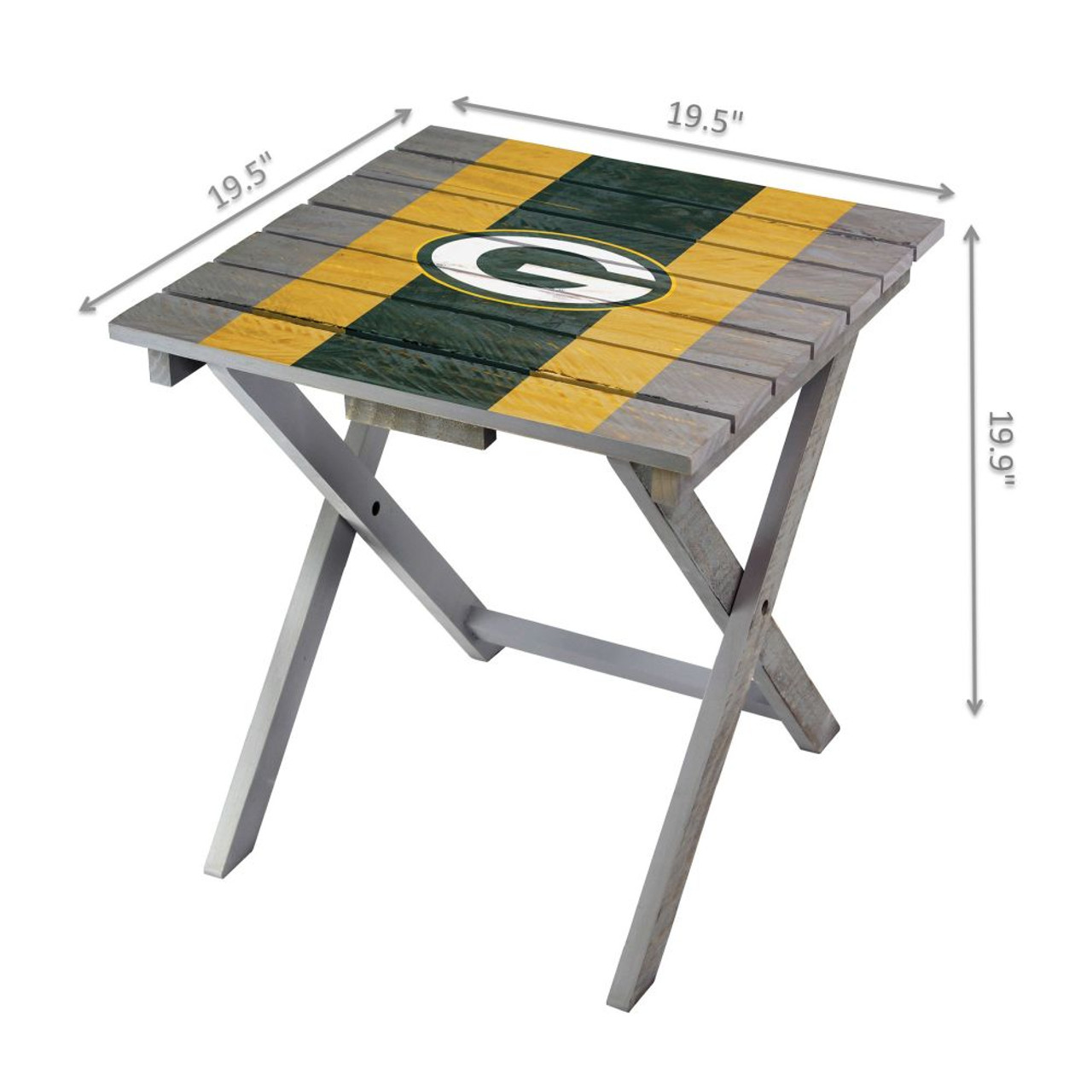 544-1001, 720801544014, Green Bay, GB, Packers, Folding, Adirondack, Side, Table,