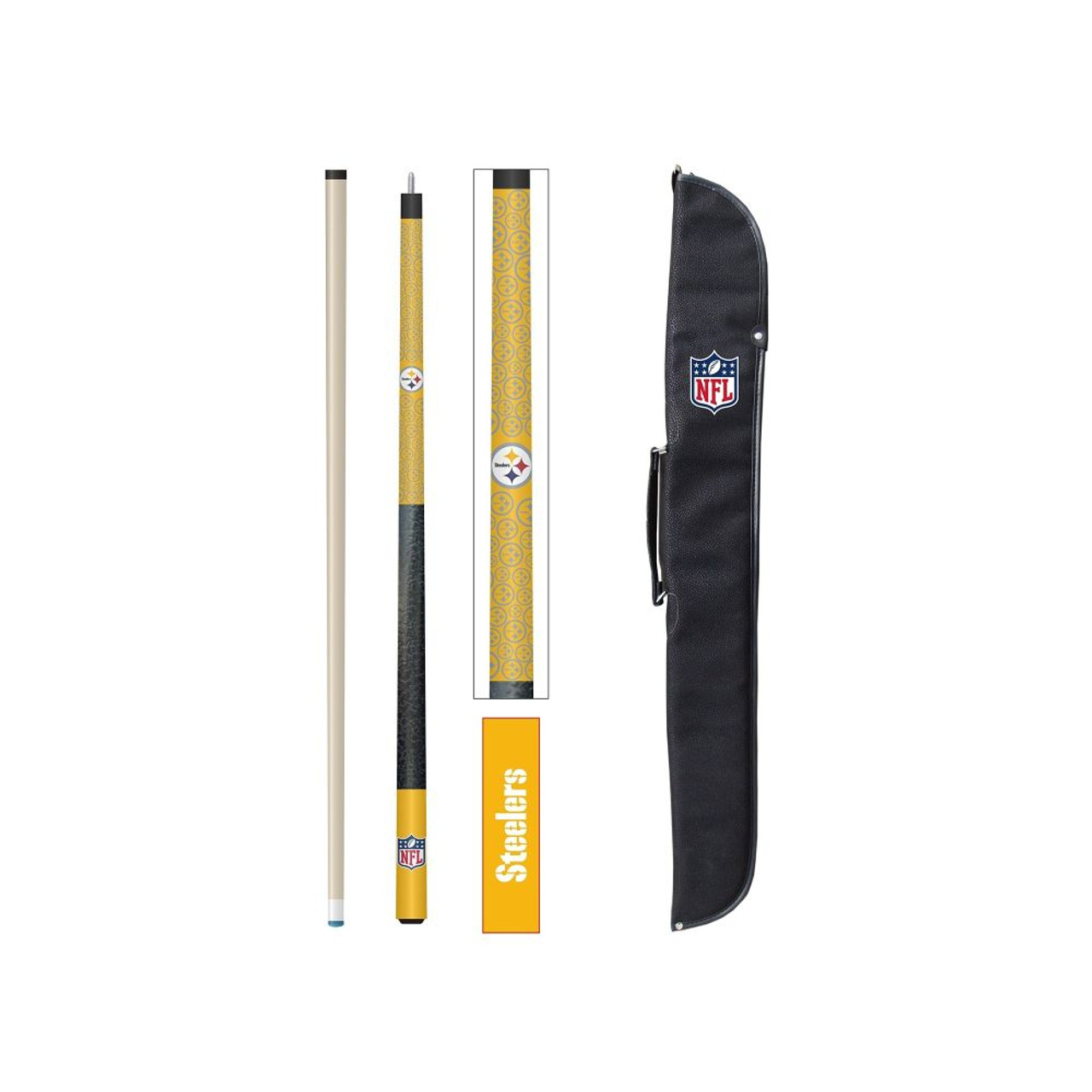 72-1004, PIT, Pittsburgh, Steelers, Pool, Billiard, Cue, Case, Combo, NFL, 720801721040