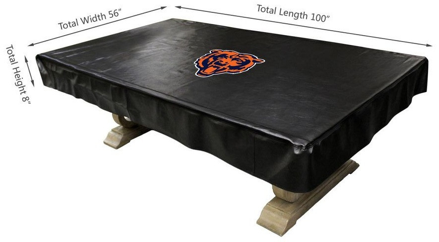 80-1019, CHI, Chicago, Bears, 8-ft, Deluxe. Billiard, Pool, Table, Cover, FREE SHIPPING, 720808010192