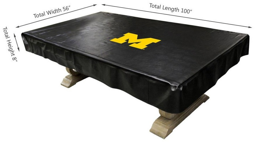 80-4009, MI, Michigan, Wolverines, 8-ft, Deluxe. Billiard, Pool, Table, Cover, FREE SHIPPING, MLB, Imperial, 720801804095