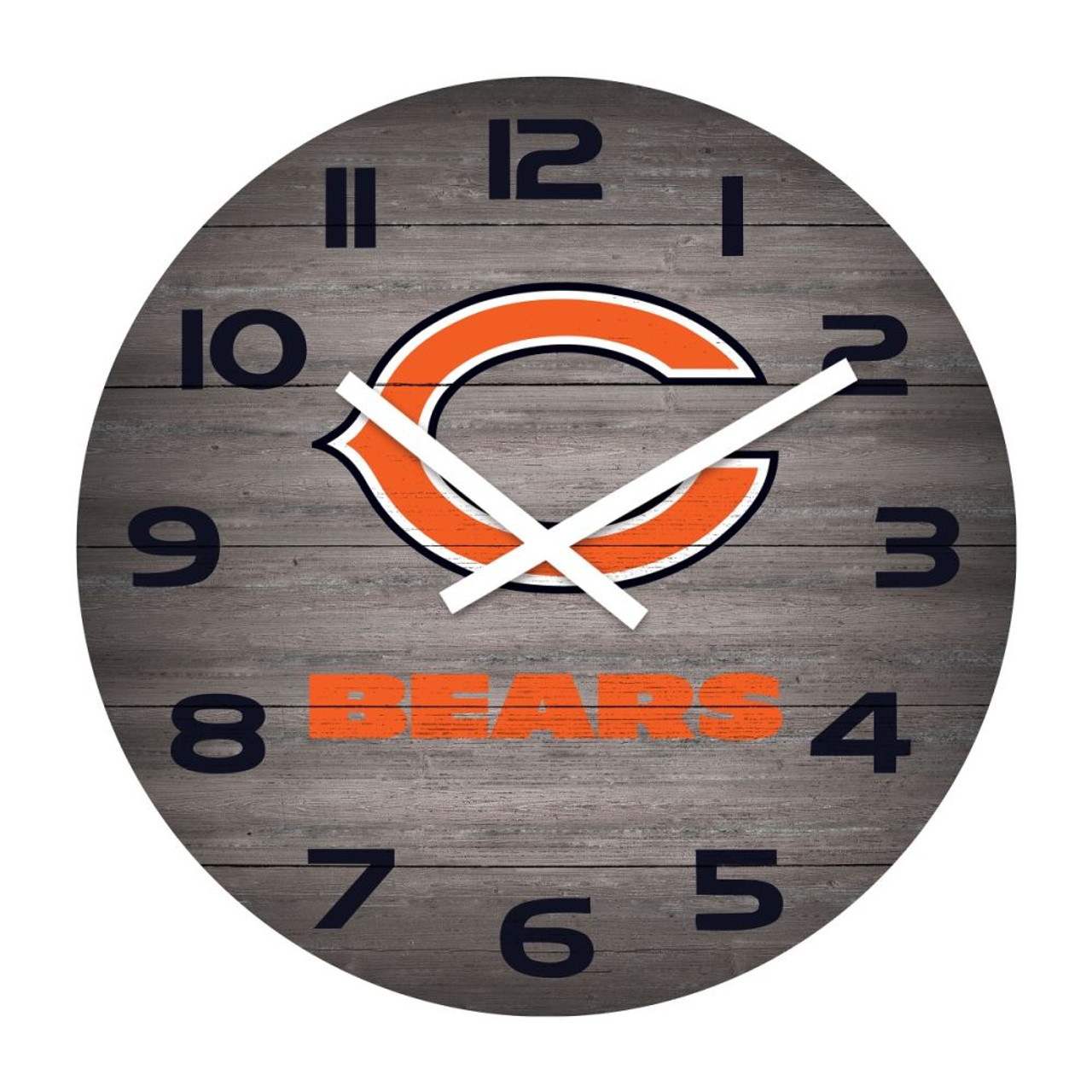 Chicago Bears, CHI, 16", Weathered, Clock, Imperial, NFL, 720801138435,  661-1019