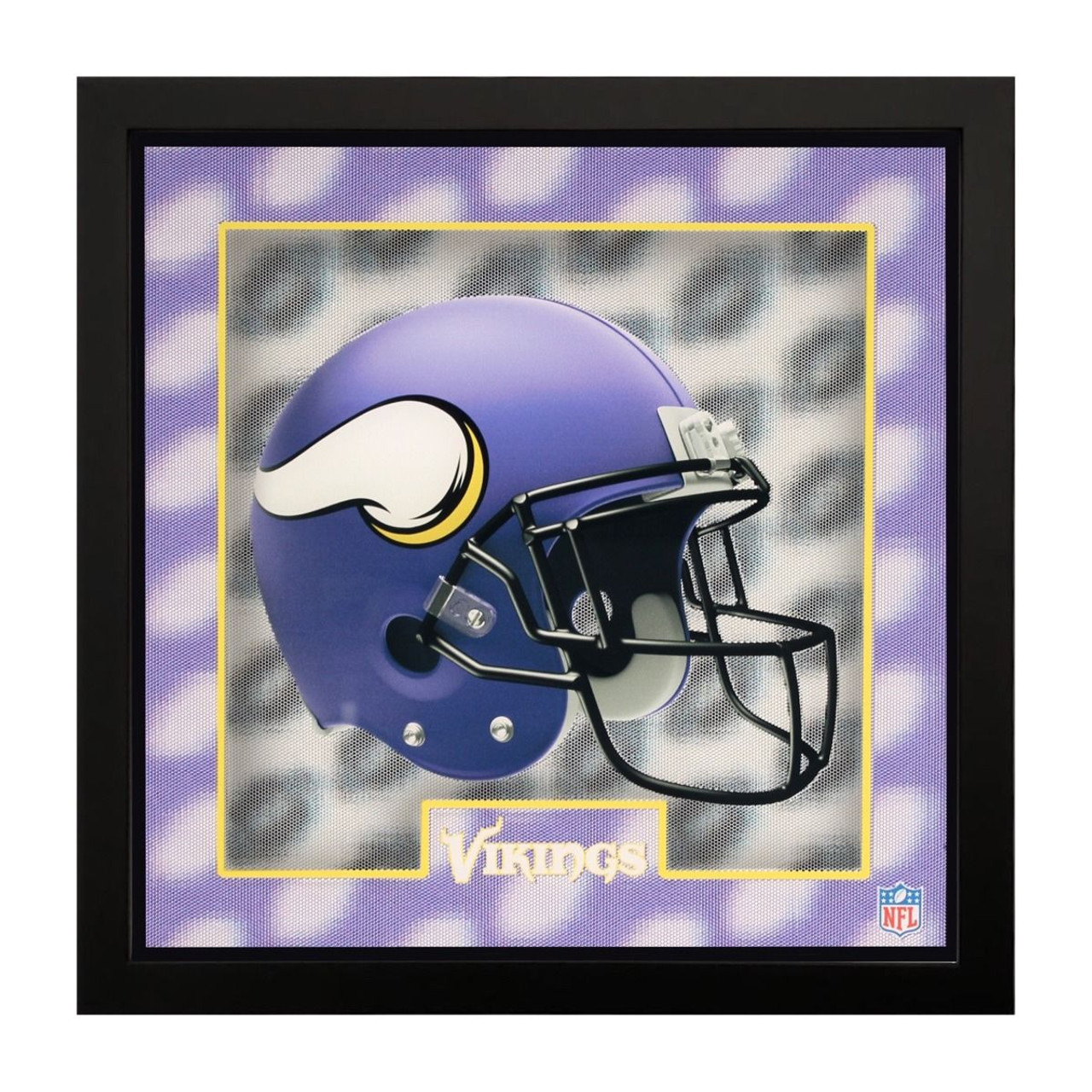 Minnesota, MN, MIN, Vikings, 5D, Holographic, Wall, Art, 12"x12", NFL, Imperial, 720801139777,   588-1007