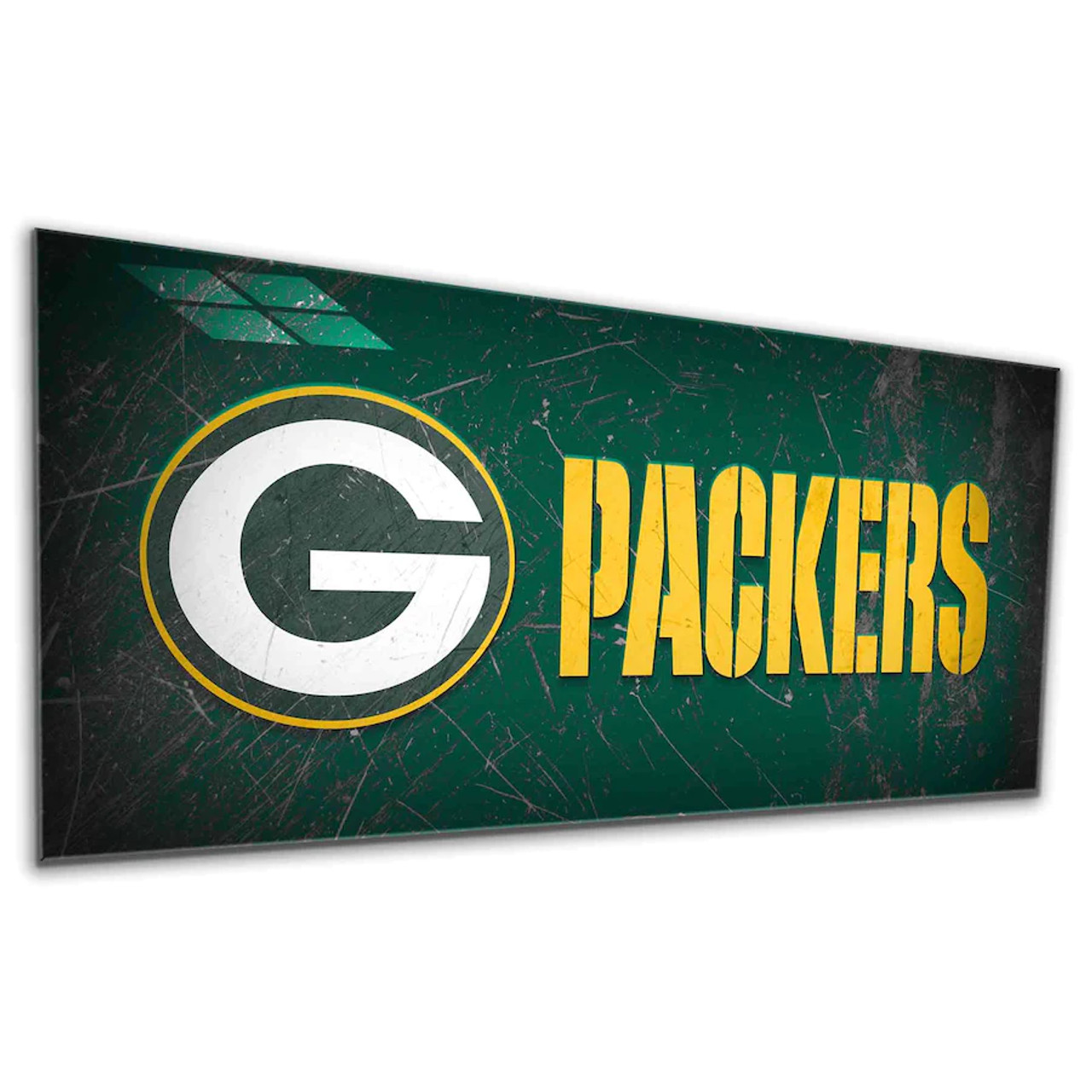 592-1001, Green Bay, GB, Packers, 4', Glass, Wall, Art, Artwork, NFL, Imperial, 720801698762