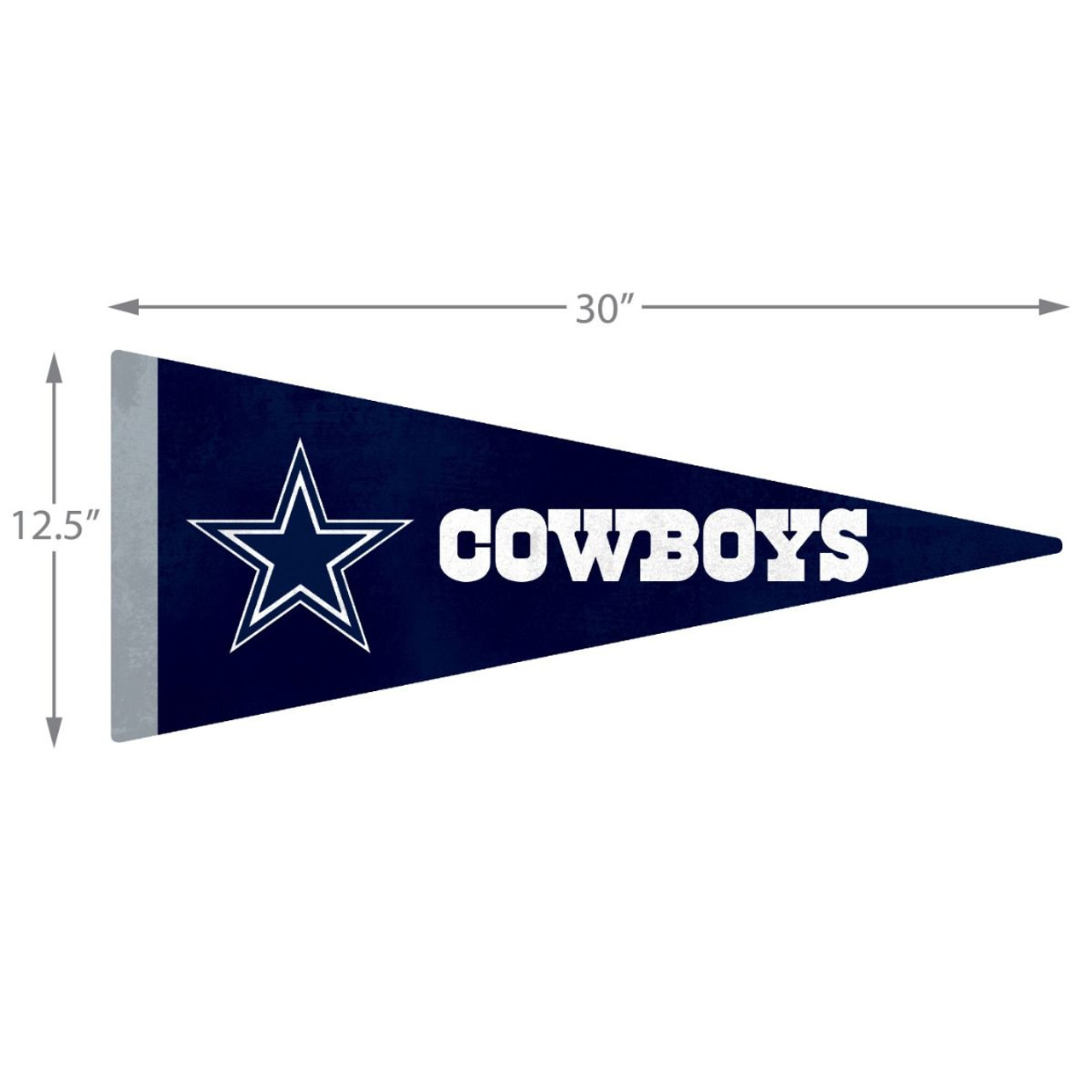 695-1002, Dallas Cowboys, 30", Wood, Felt, Pennant, 720801315409, Imperial, NFL