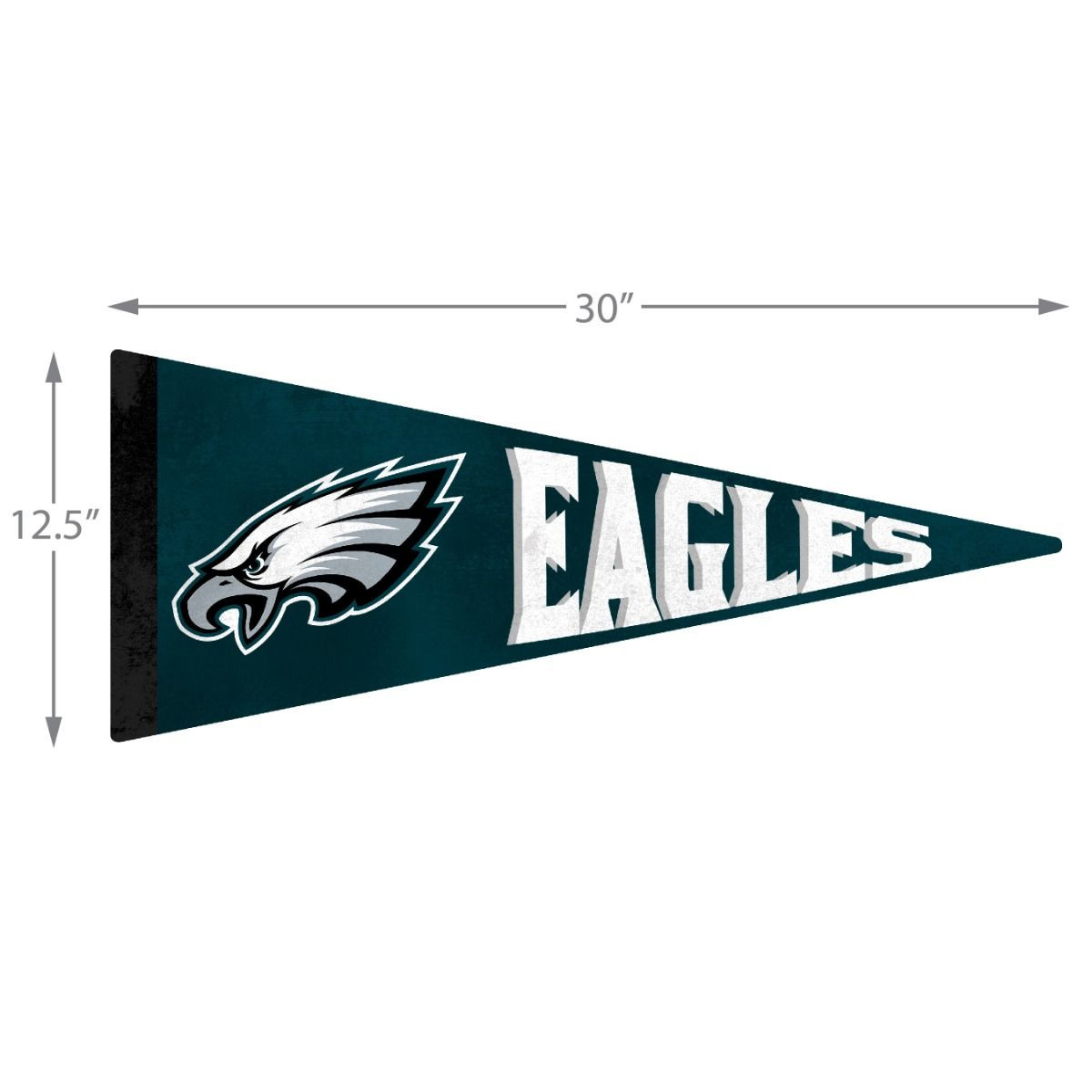 695-1037, Philadelphia Eagles, PHI, 30", Wood, Felt, Pennant,720801315461, Imperial, NFL