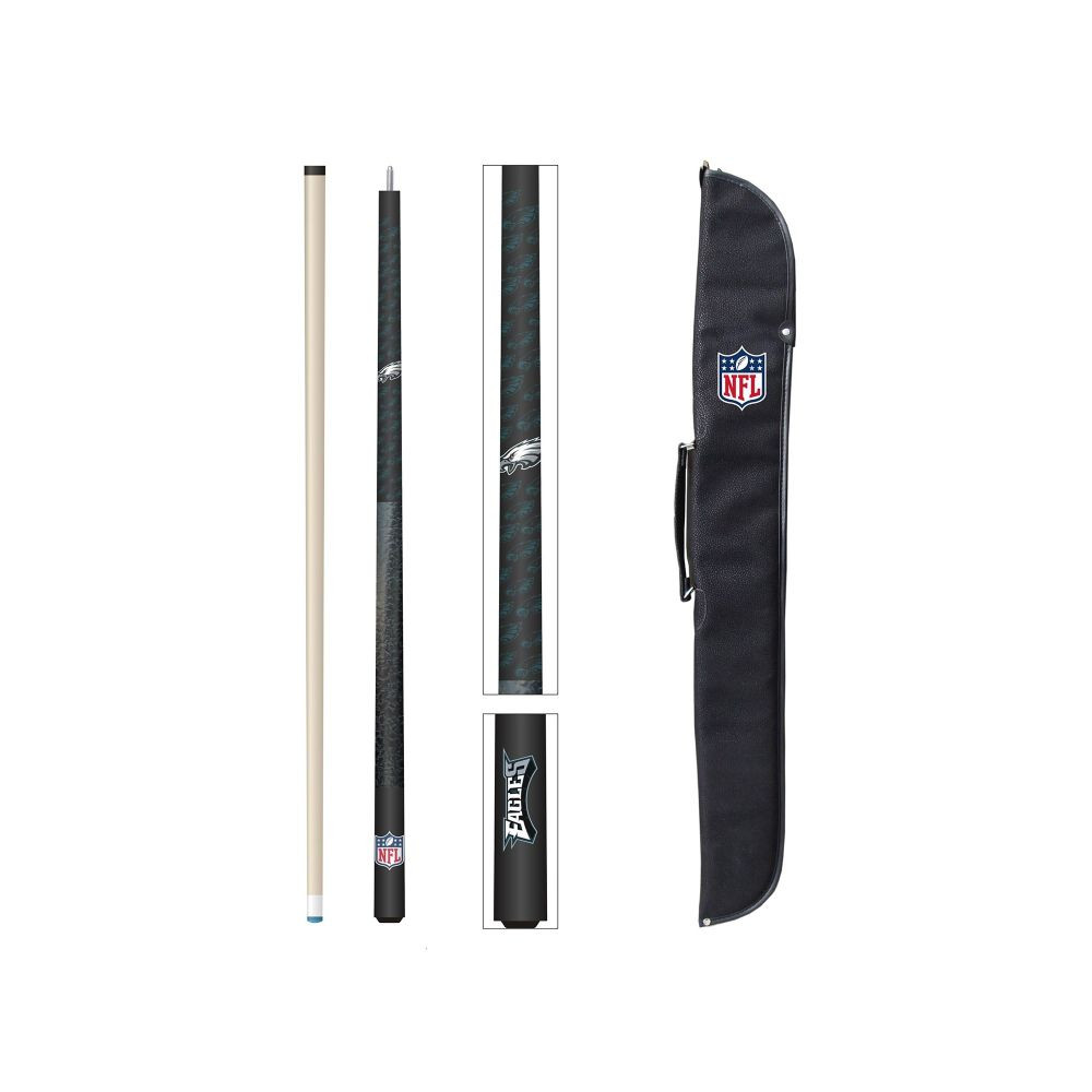 Philadelphia Eagles Cue and Case Combo Set