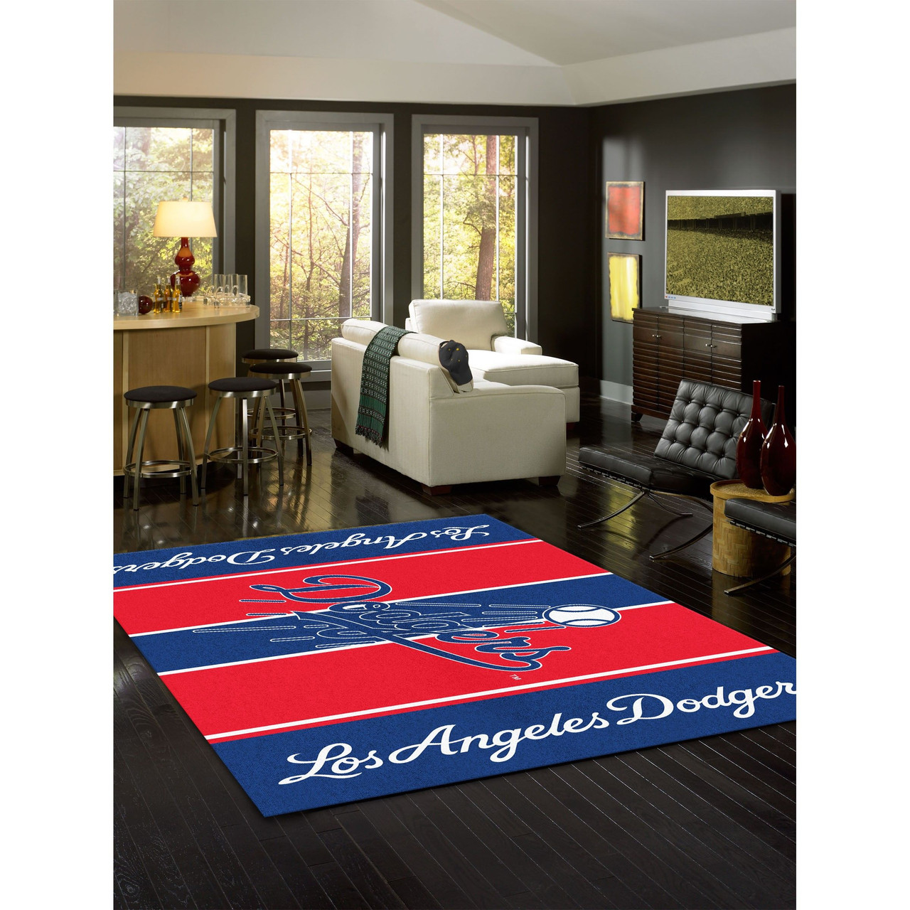 543-2026, Los Angeles Dodgers, LA, 8'x11', Victory, Area, Rug, Imperial, MLB, 720801432267, Stainmaster