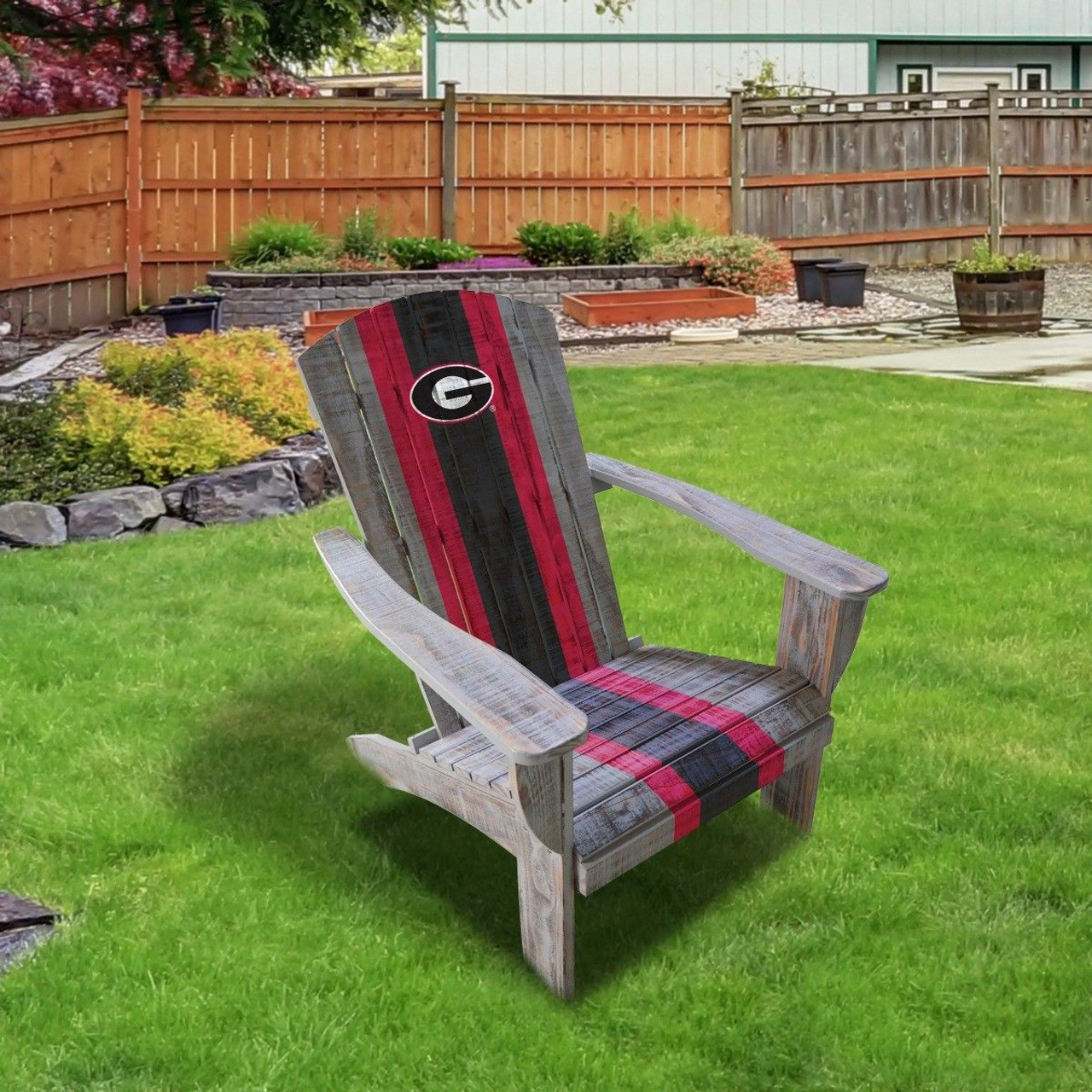 University of Georgia Bulldogs Wood Adirondack Chair