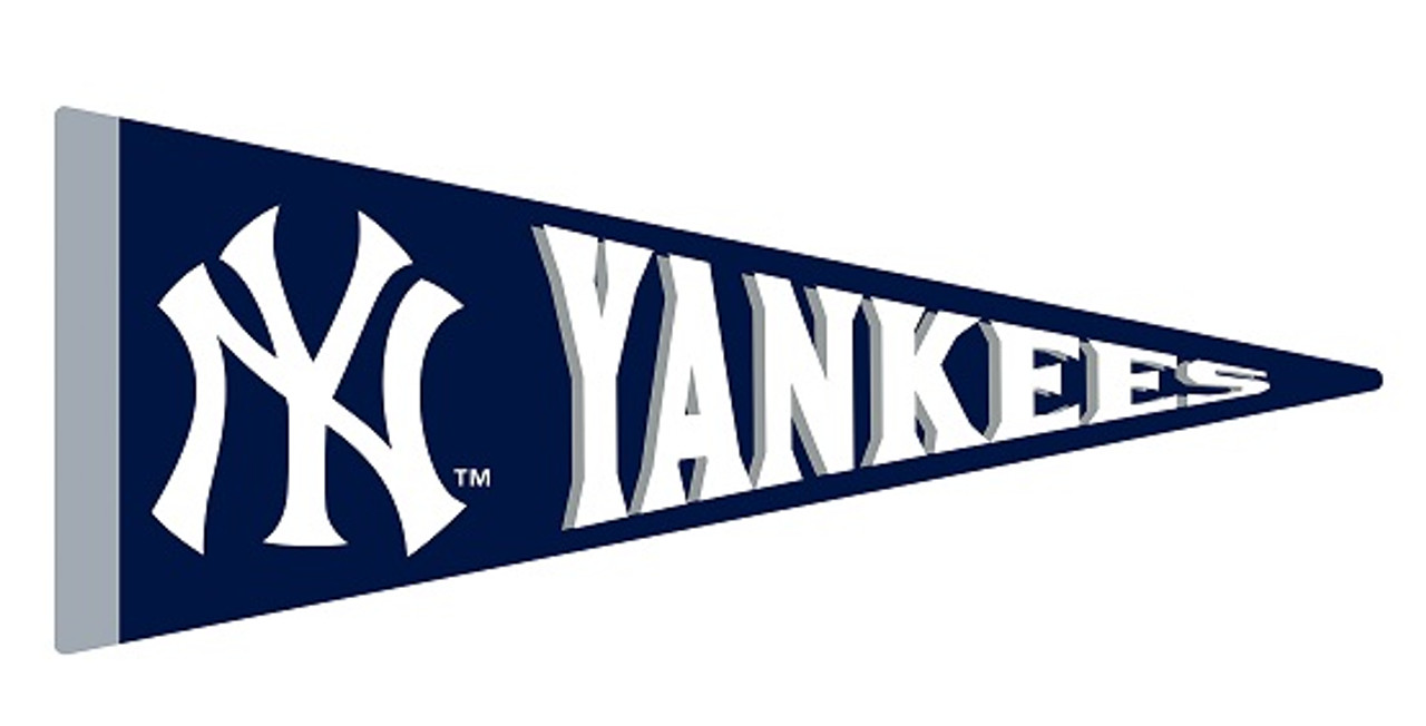 695-2001, NY, NYY, New York, Yankees, 30", Wood, Felt, Pennant,720801315478, Imperial, MLB