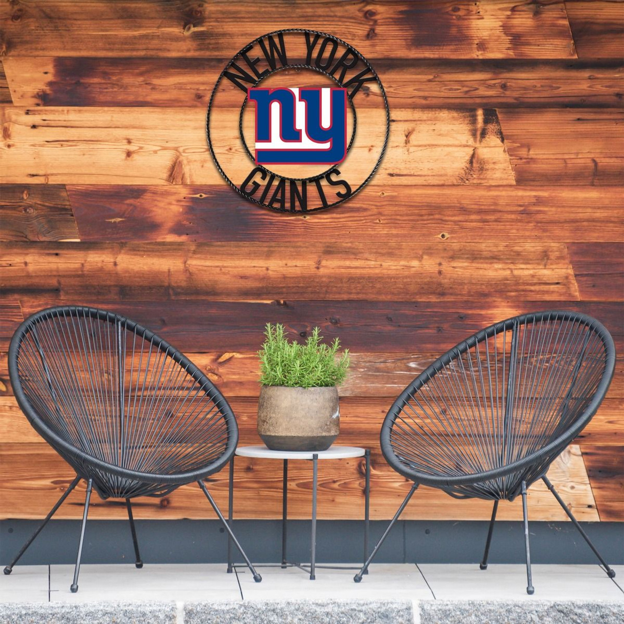 New York Giants 24" Wrought Iron Wall Art