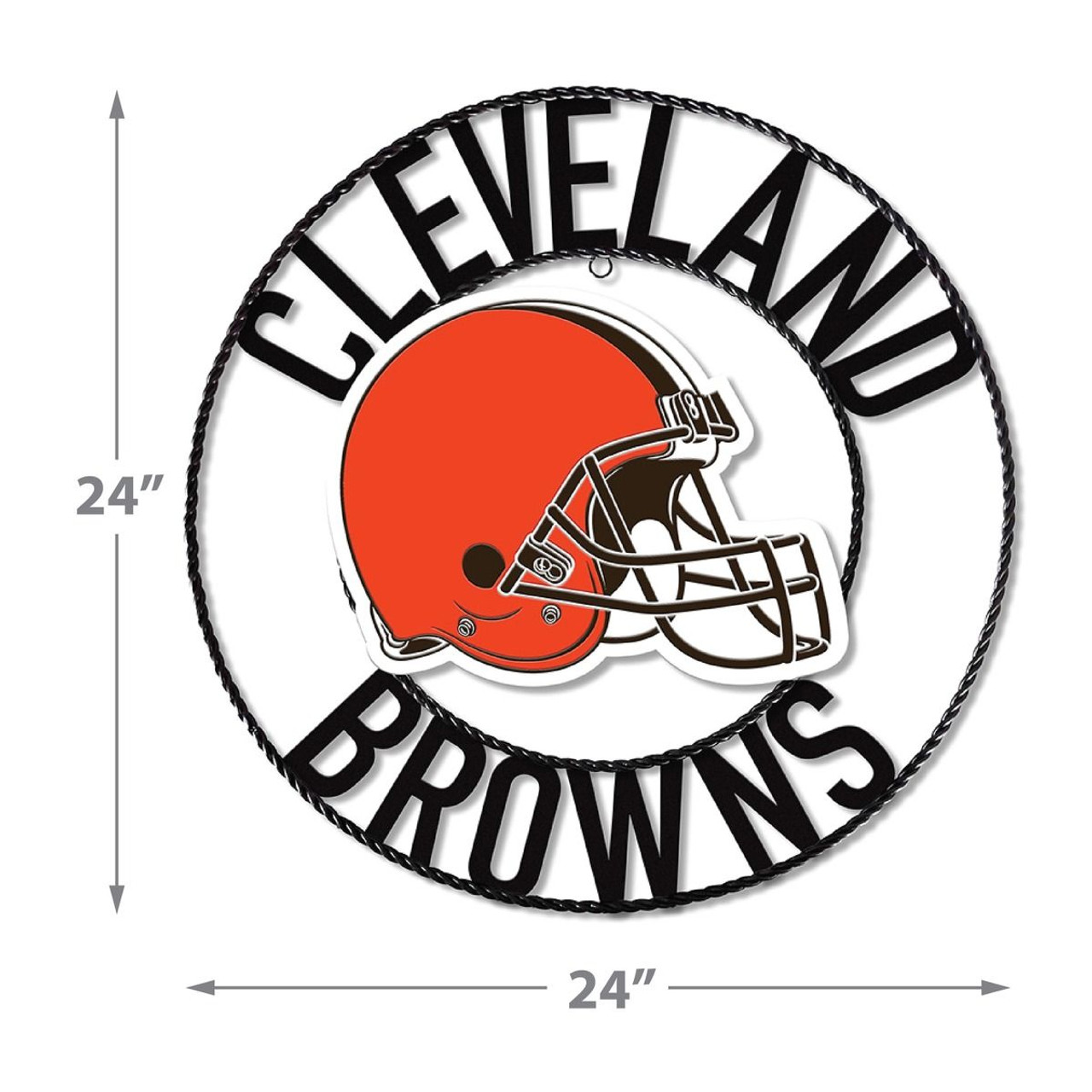 Cleveland Browns, CLE,  24", WI, Wrought Iron, Wall Art, 584-1020, Imperial, NFL, 720801132686