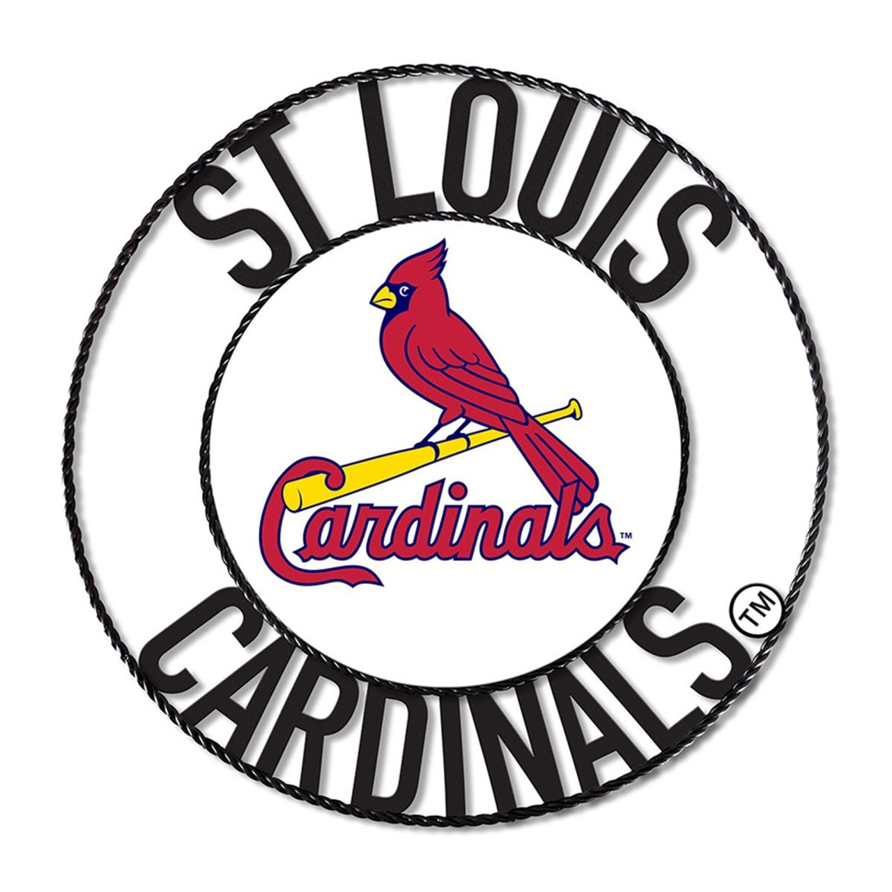 St, Louis Cardinals, 24", WI, Wrought Iron, Wall Art, 584-2008, Imperial, MLB, 720801133164