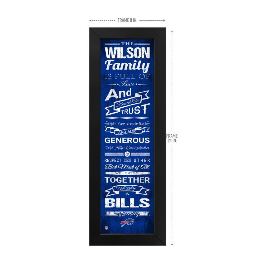 Buffalo, Bills, Family, Cheer, Custom, Print, NFL, Wall Art, Free Shipping, 720801135366
