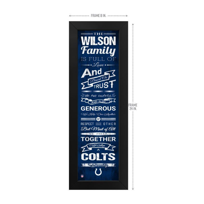 Indianapolis, Colts, Family, Cheer, Custom, Print, NFL, 720801135373, Free Shipping, Wall Art, 
